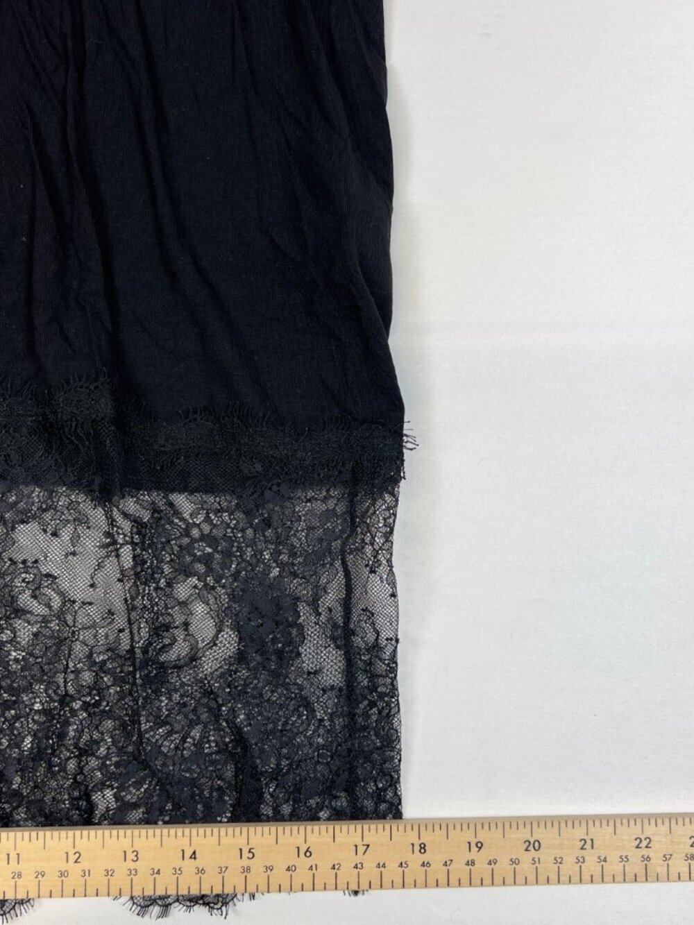 BCBGMAXAZRIA Women Large Black Bridget Lace Trim Slip Dress NWT - Picture 8 of 8